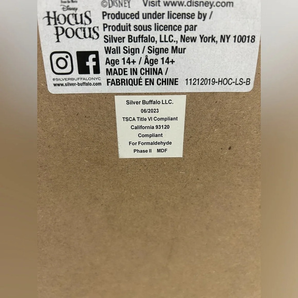 Disney Hocus Pocus Halloween Sign Decoration NEW - Picture 3 of 4